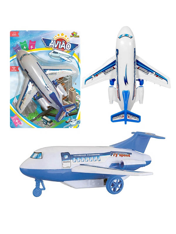 Avião De Brinquedo A Fricção Infantil