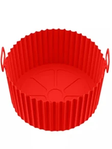 Forro PLATO Para Air Fryer De Silicone Reutilizável Antiaderente
