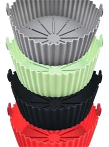 Forro PLATO Para Air Fryer De Silicone Reutilizável Antiaderente