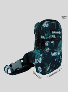 Pega A Visao Shoulder Bag Unissex Mini Bolsa Necessaire Floral Pequena + Chapeu Bucket Pega a Visão Preto