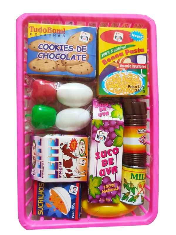 Mini mercado 13 peças infantil Brinquedo Cozinha Comidinha faz de conta