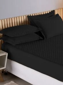 Capa De Colchão Júnior Casal Padrão 3 Peças Matelado Ultrassônico Várias Cores