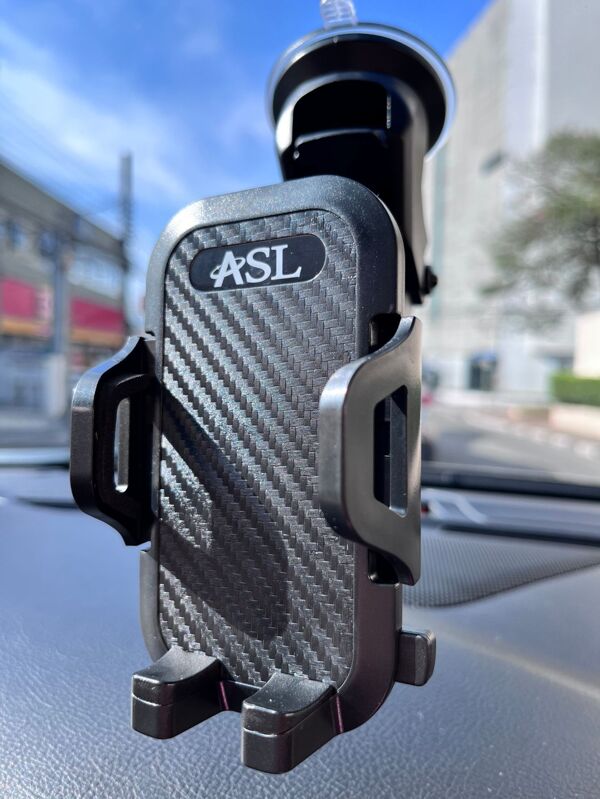 SUPORTE PARA CELULAR AUTOMOTIVO ASL SUPORTE VEICULAR ASL VENTOSA SUPORTE VIDRO PAINEL SUPORTE AJUSTAVEL ALTURA E COMPRIMENTO