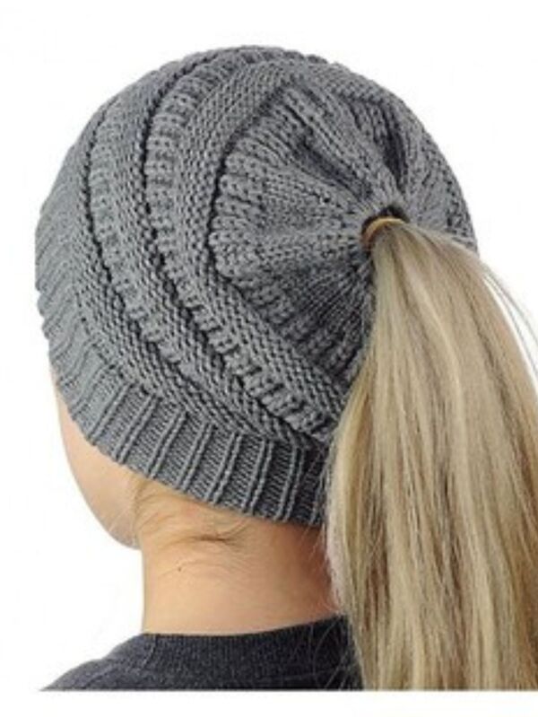 Chapéus de Inverno de Malha Casual para Mulheres