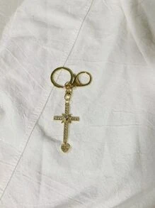 Chaveiro De Cruz Metal avançado Delicado