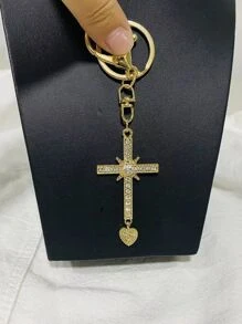 Chaveiro De Cruz Metal avançado Delicado