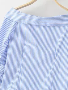 SHEIN Unity Camisa de rayas verticales