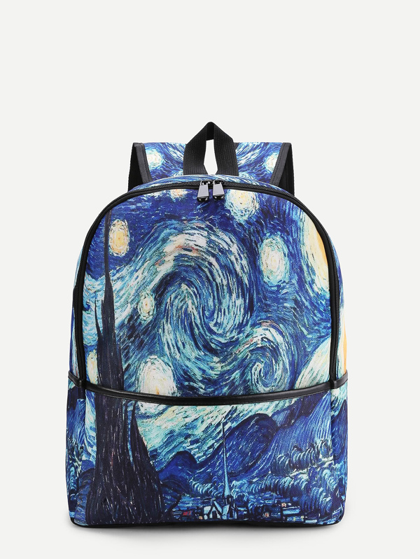 galaxy print canvas backpack shein sheinside 14973192227447850881 thumbnail 600x jpg