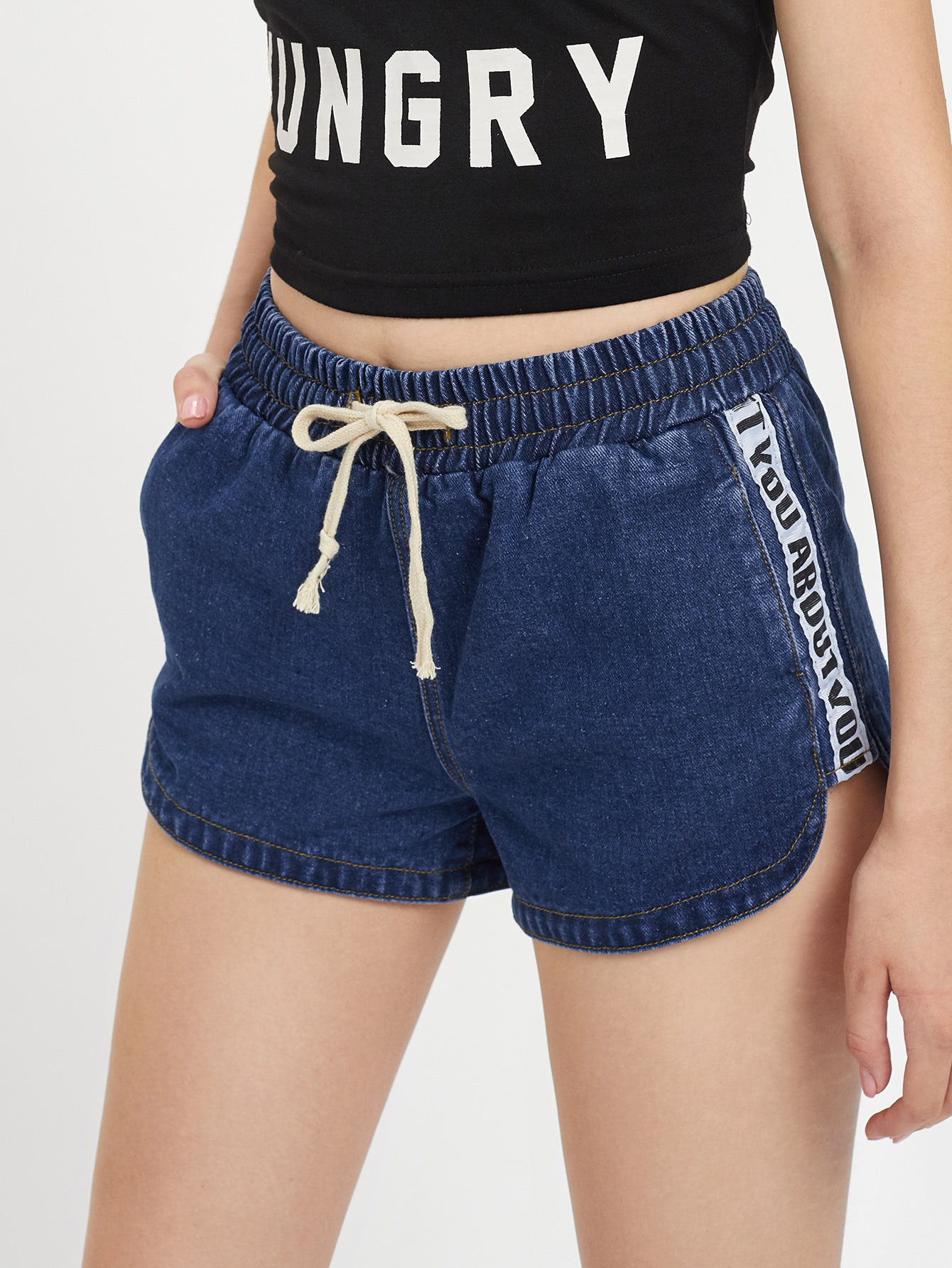 dolphin denim shorts