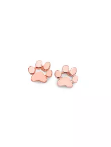 Pendientes en forma de pata de gato - Rosa - Ver 2