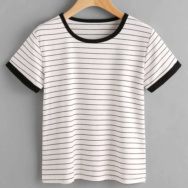 

Striped Ringer Tee