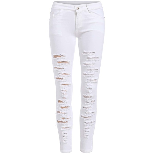 

Distressed Ankle Jeans