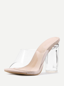 Sandali trasparenti con tacco trasparente | SHEIN ITALIA