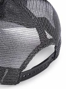 蝴蝶結裝飾亮片棒球帽 - 黑色 - 查看 4