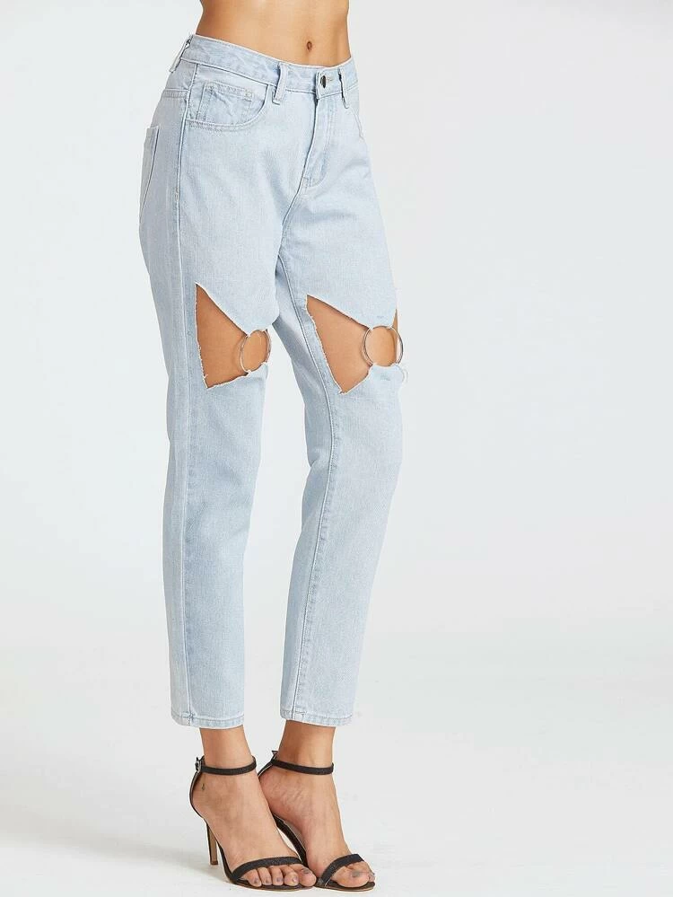 o ring cut out jeans