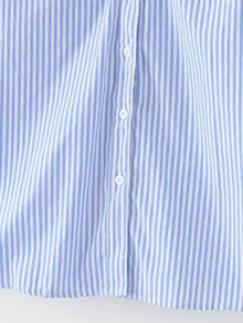SHEIN Unity Camisa de rayas verticales