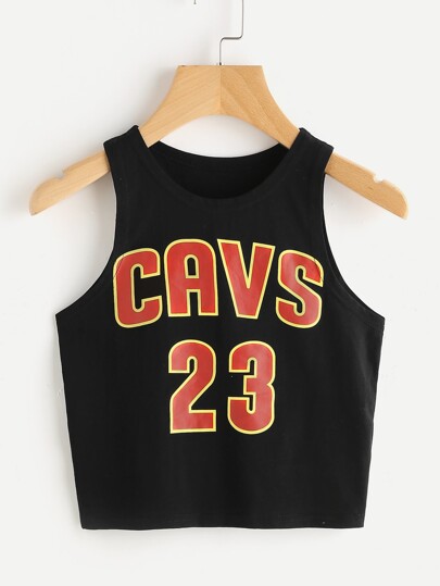 SHEIN Crop Basketball Tank Top | SHEIN EUR