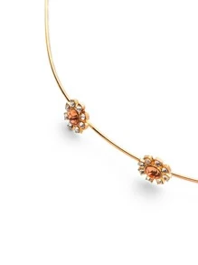 Diadema con pedrería - Dorado - Ver 2