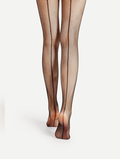 Back Seam Fishnet Tights | SHEIN
