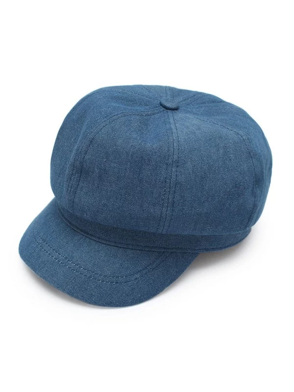 denim baker boy hat