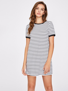 Striped Ringer Tee Dress