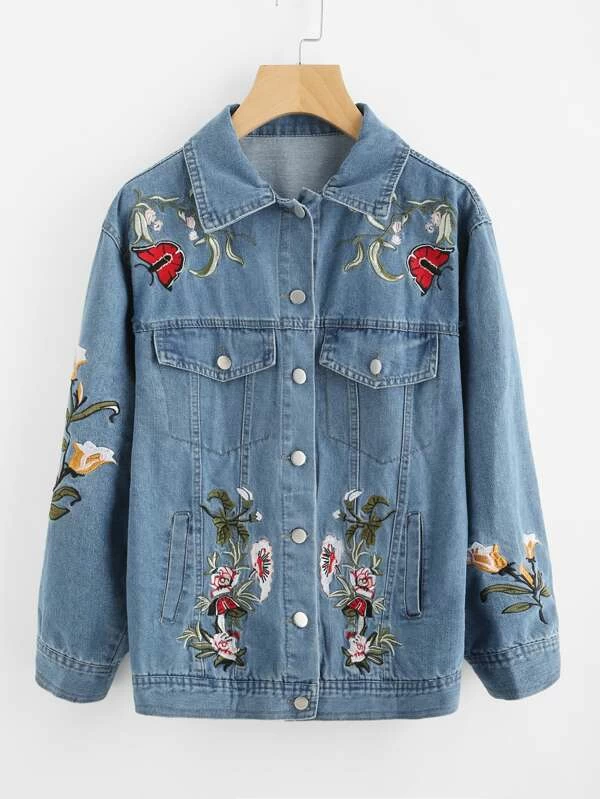 embroidered denim jacket australia