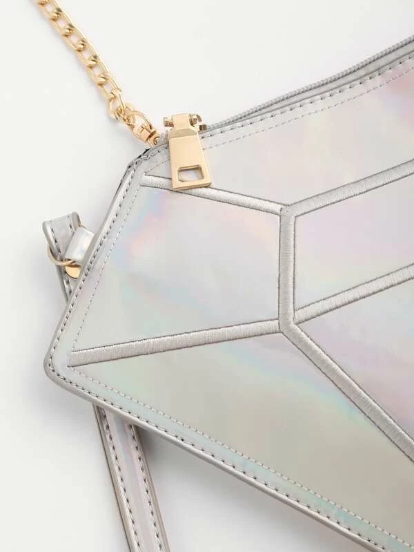 iridescent bag geometric