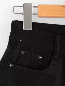 SHEIN EZwear Shorts mezclilla con rotos