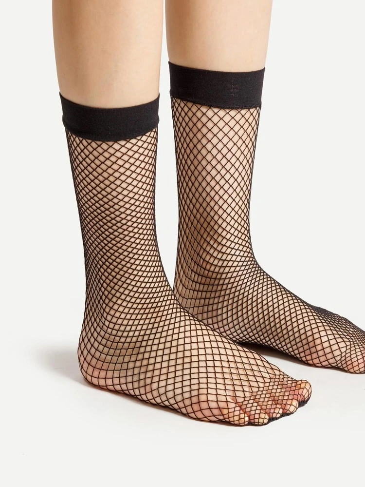 Fishnet Ankle Socks 3 Pairs