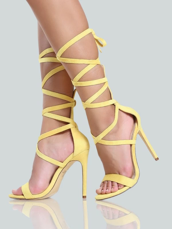yellow heels shein