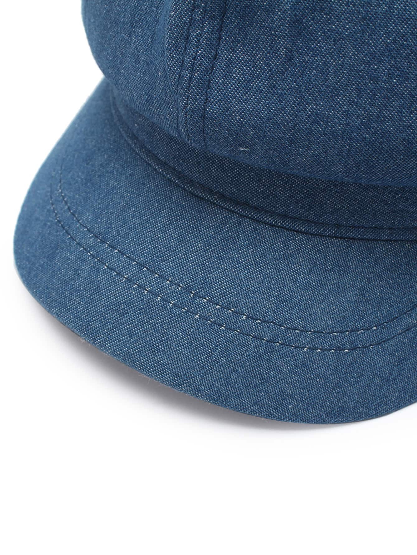 Denim Baker Boy Hat SHEIN USA