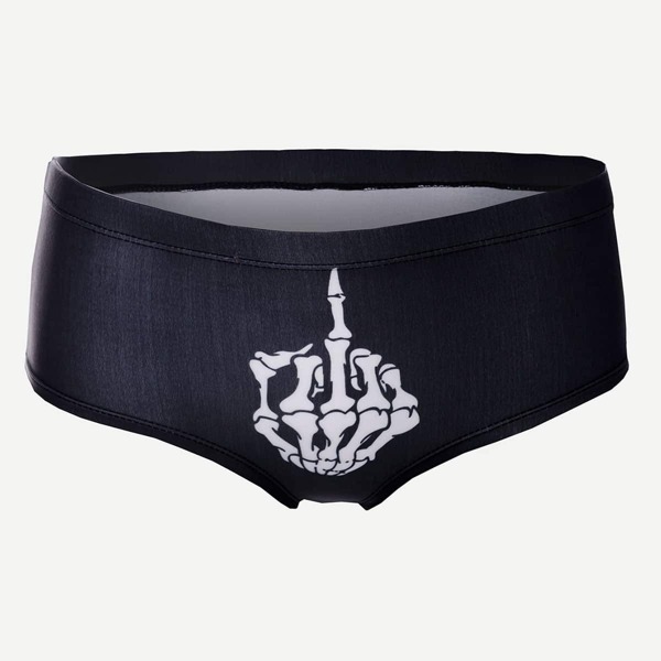 

Halloween Skeleton Hand Print Panty
