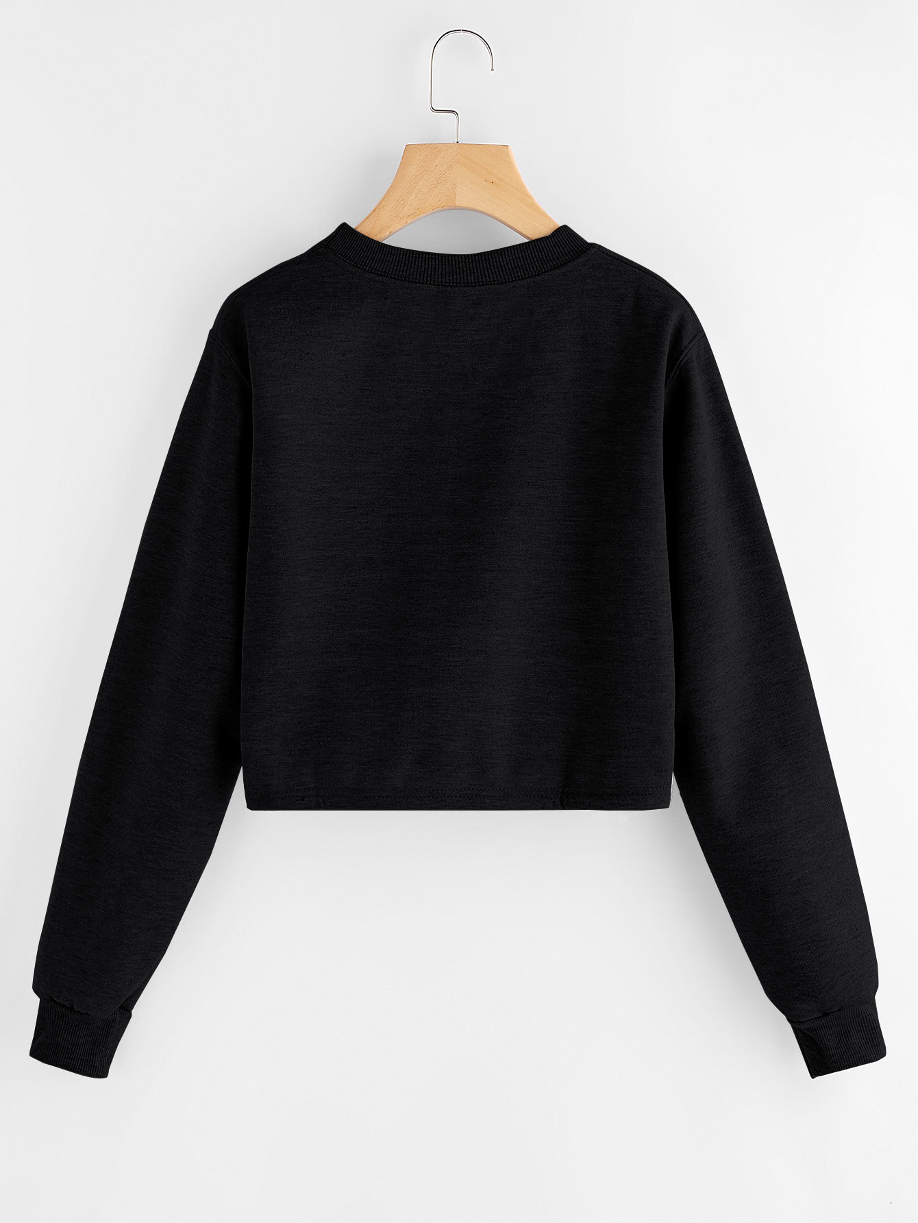 Embroidered Rose Patch Sweatshirt for Sale Australia New Collection