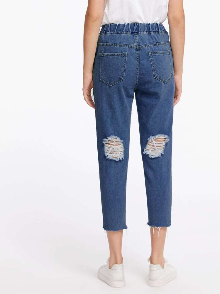 extreme destroyed jeans