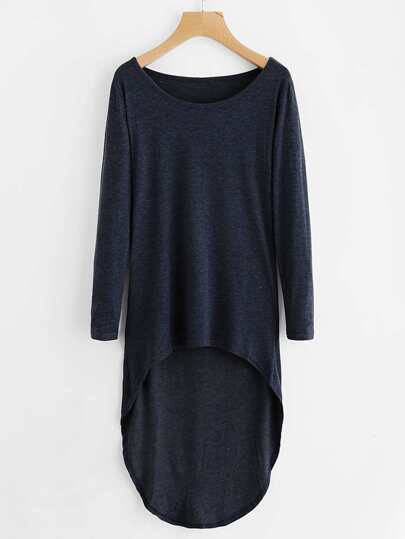 Dip Hem Marled T-shirt