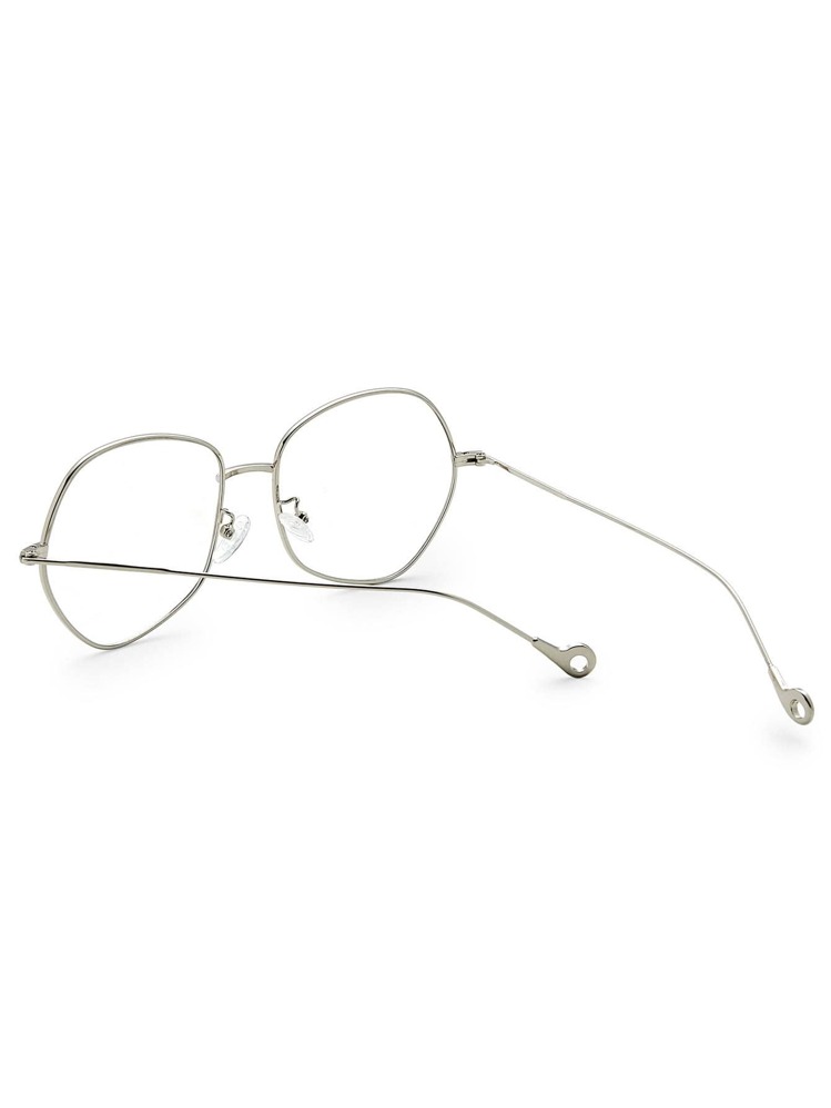 Gafas con montura metálica y lentes transparentes - transparente - Añade 2