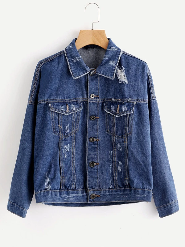 romwe jean jacket