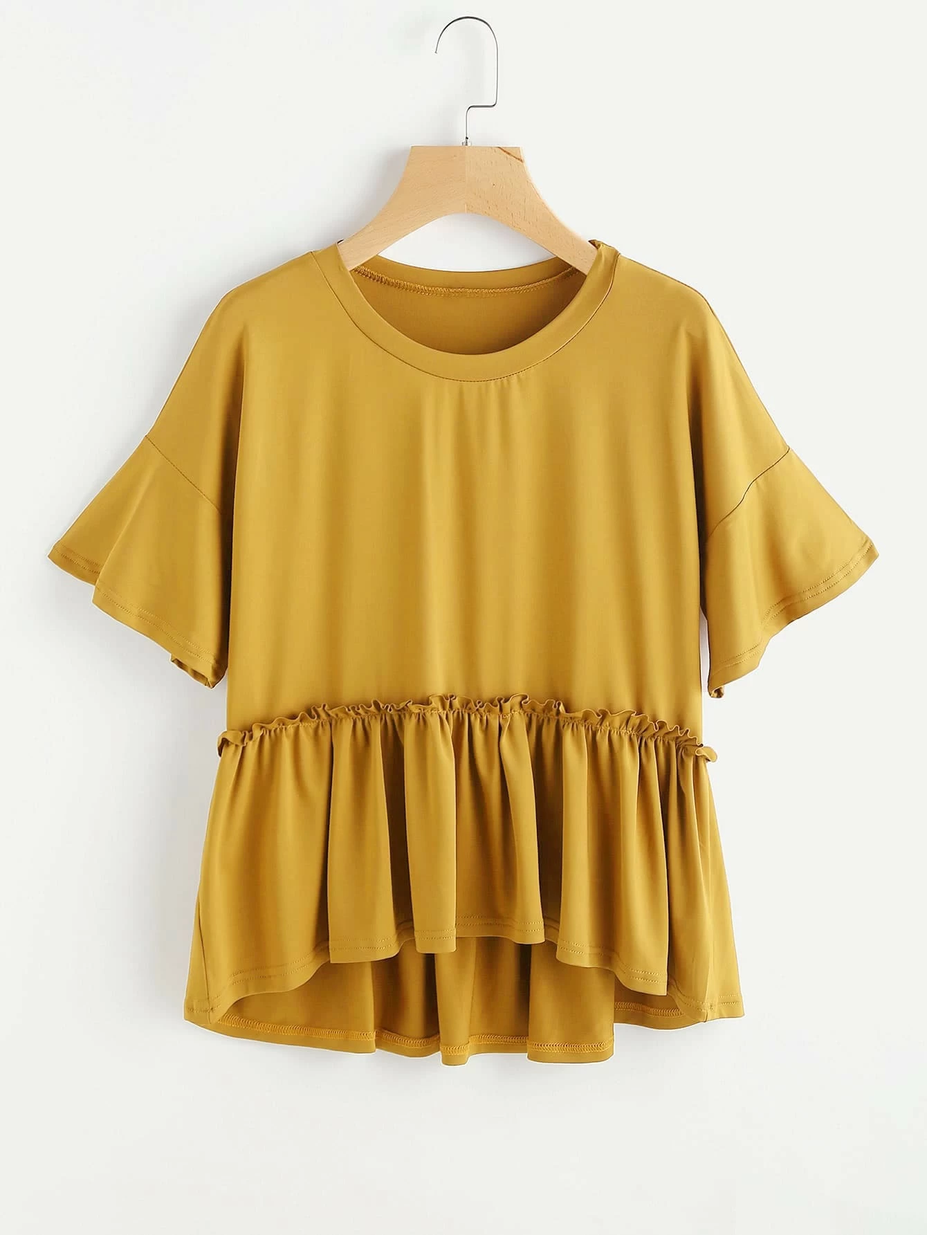 dip hem smock top
