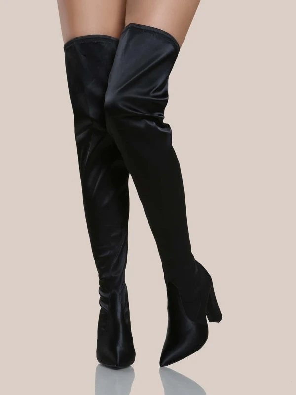 shein thigh high boots