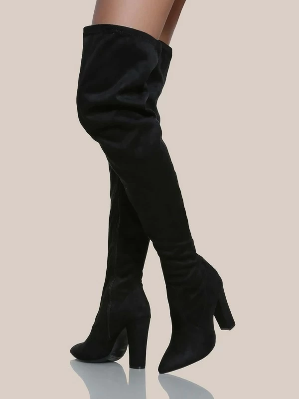 shein thigh high boots