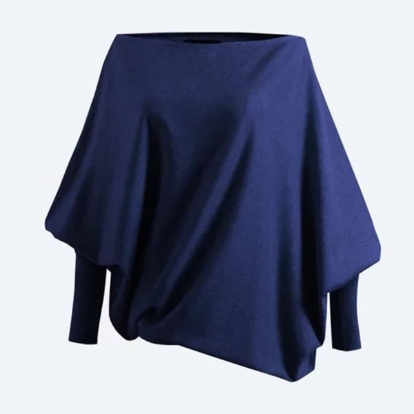

Boat Neckline Gigot Sleeve Oversized Knitwear