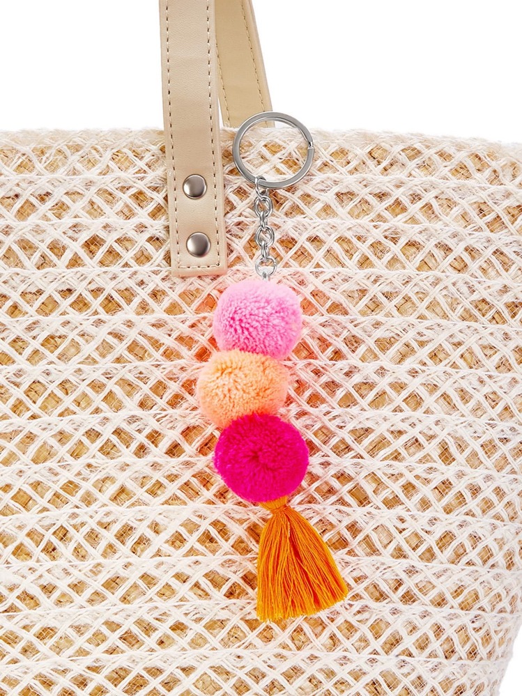 Pom Pom Tassel Cute Keychain - Nhiều màu - Xem 1