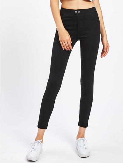SHEIN Unity High Waist High Stretch Skinny Ankle Jeggings