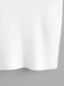 Veste découpée en dentelle avec un nœud - Blanc - Voir 4