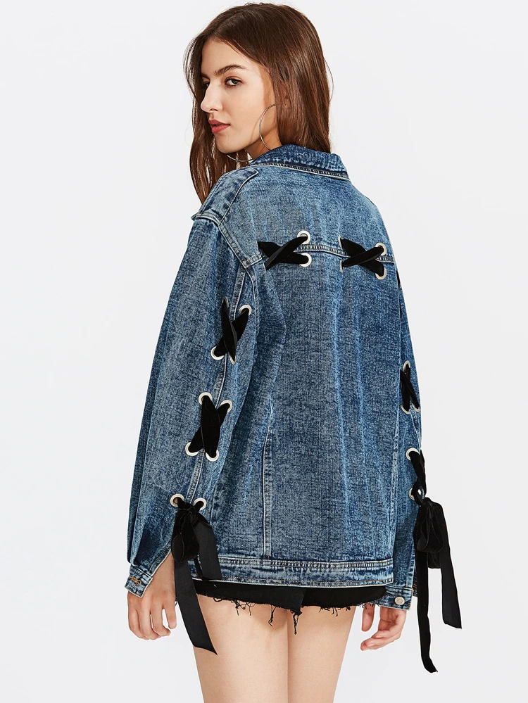 denim jacket lace