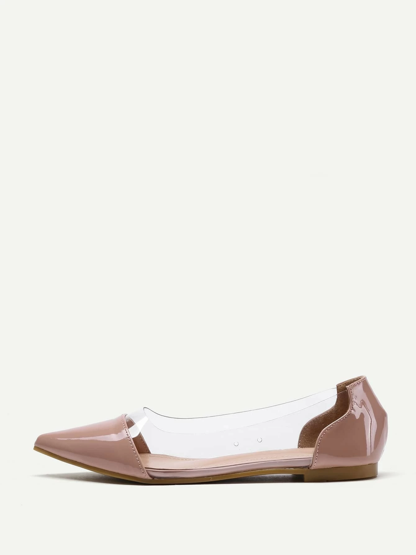 clear pointed flats