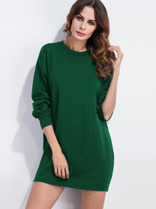 Drop Shoulder Sweatshirt Dress