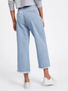 Quần jean màu trơn Màu xanh lam Casual - Màu xanh bụi bặm - Xem 2