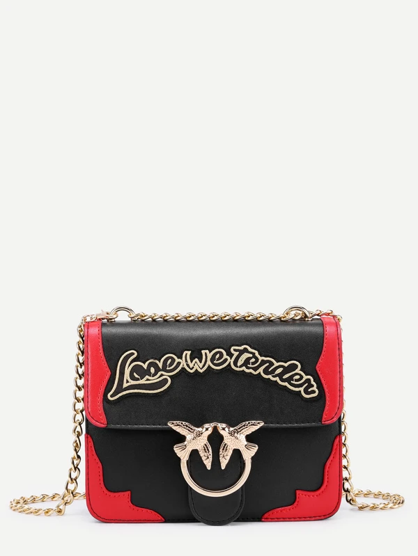 Bolsa de cubo con aplique Spanish SheIn(Sheinside) | Bolsos Bolsa de cubo con aplique Spanish SheIn(Sheinside) | Bolsos