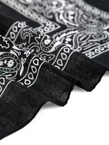Pañuelo Con Estampado Paisley - Negro - Ver 3